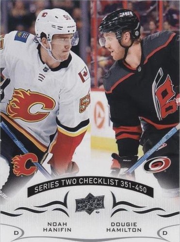 2018-19 Upper Deck - Dougie Hamilton Noah Hanifin #450