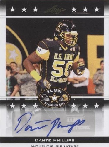 2012 Leaf U.S. Army All-American Bowl Dante Phillips #BA-DP1