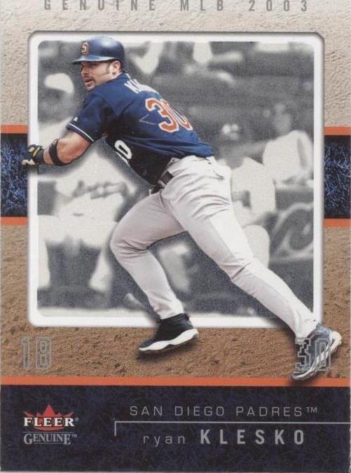 2003 Fleer Genuíno - Ryan Klesko #36