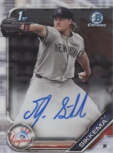 2019 Bowman Draft - T.J. Sikkema #CDA-TJS