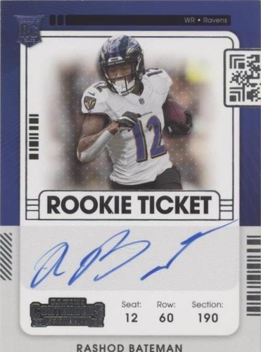 2021 Panini Contenders Rashod Bateman #113