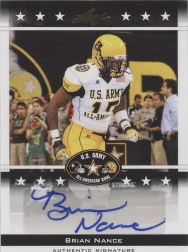 2012 Leaf U.S. Army All-American Bowl Brian Nance #BA-BN1