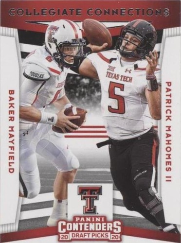 2020 Panini Contenders Draft Picks Baker Mayfield Patrick Mahomes II #20