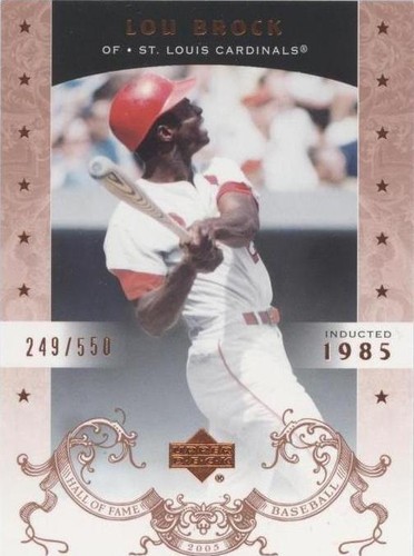 2005 Upper Deck Hall of Fame - Lou Brock #48