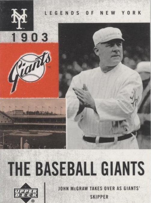 Upper Deck Legends of New York 2001 - John McGraw #43