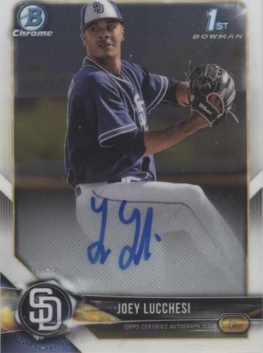2018 Bowman Chrome - Joey Lucchesi #BCPA-JL