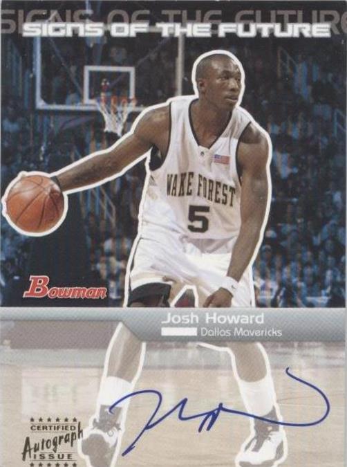 2003-04 Bowman Rookies & Stars - Josh Howard #SFA-JH
