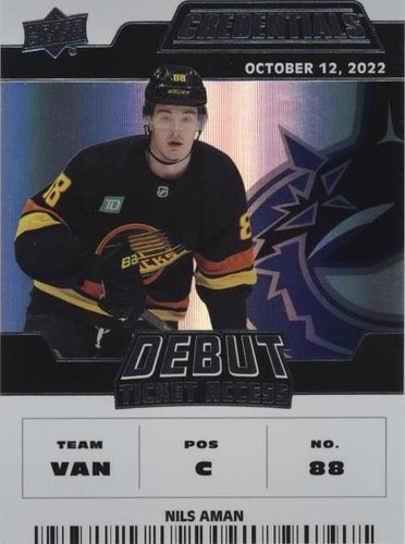 2022-23 Upper Deck Credentials - Nils Aman #147