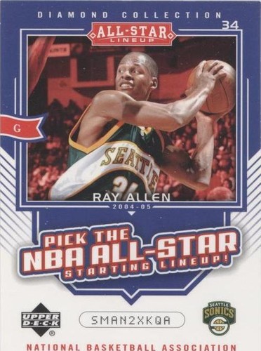 2004-05 Upper Deck All-Star Lineup - Ray Allen #AS22