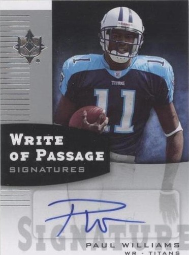 2007 Ultimate Collection Paul Williams #WP-WI