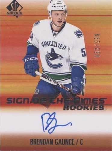 2015-16 SP Authentic - Brendan Gaunce #SOTR-BG