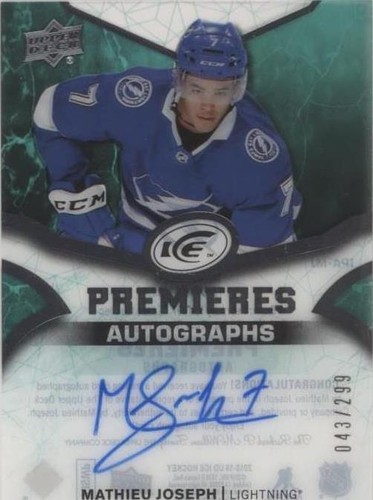 2018-19 Upper Deck Ice - Mathieu Joseph #IPA-MJ