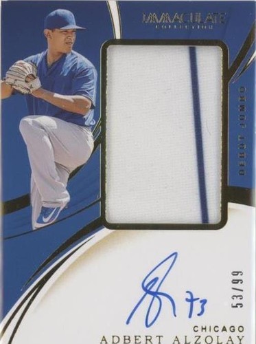 2020 Panini Immaculate Collection - Adbert Alzolay #DJA-AA