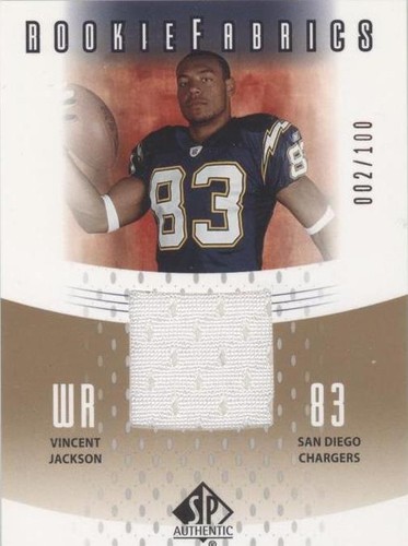2005 SP Authentic Vincent Jackson #RF-VJ