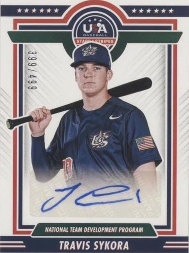 2022 Panini USA Baseball Stars & Stripes - Travis Sykora #NTDP-TS