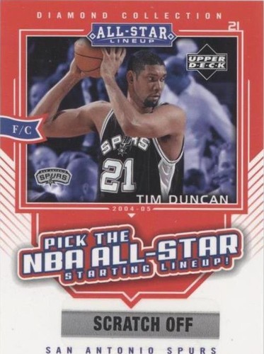 2004-05 Upper Deck All-Star Lineup - Tim Duncan #AS7