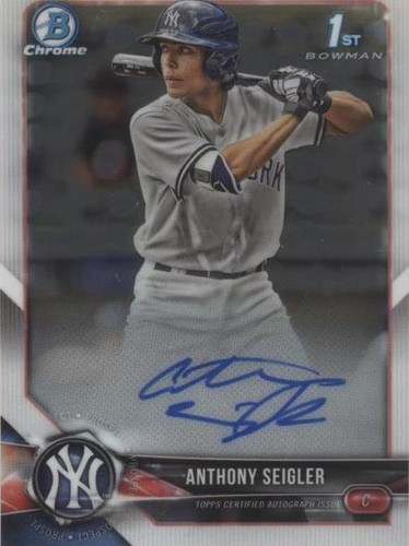 2018 Bowman Draft - Anthony Seigler #CDA-AS