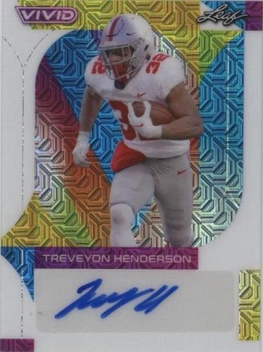 2023 Leaf Vivid Treveyon Henderson #BA-TH1