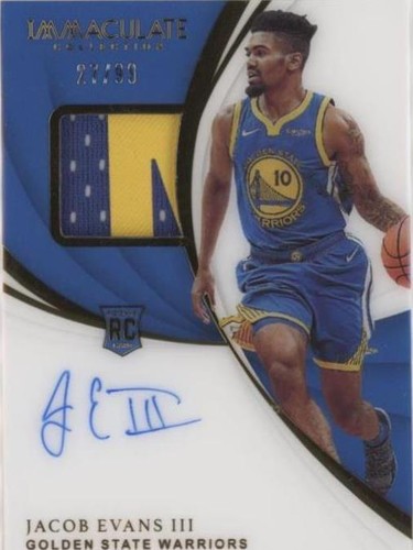 2018-19 Panini Immaculate Collection - Jacob Evans III #112