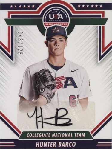 2022 Panini USA Baseball Stars & Stripes - Hunter Barco #CNTS-HB