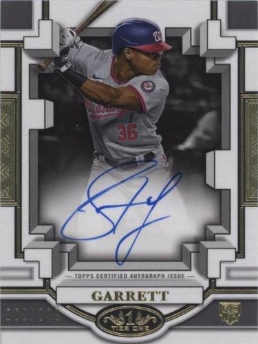 2023 Topps Tier One - Stone Garrett #BOA-SG1