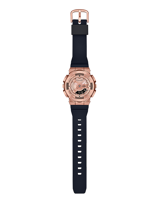 Pre-owned Casio G-shock Woman Resin Band Wrist Watch Gm-s110pg-1adr