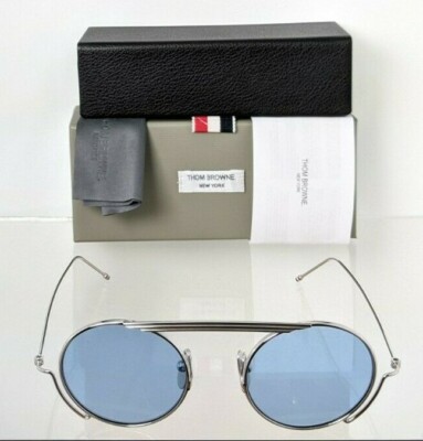 Pre-owned Dita Brand Authentic Thom Browne Sunglasses Tbs 111-02 Silver Tb111 Frame In Blue