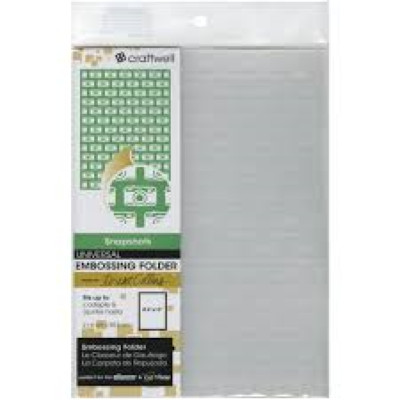 Craftwell Universal Embossing Folder  SNAPSHOTS  8.5'' x 12''