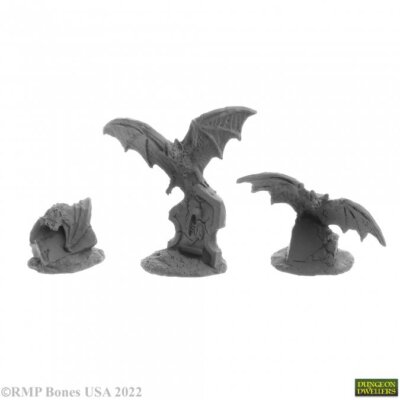 GIANT BATS Reaper Miniatures Bones USA Dungeon Dwellers REM07058 D&D