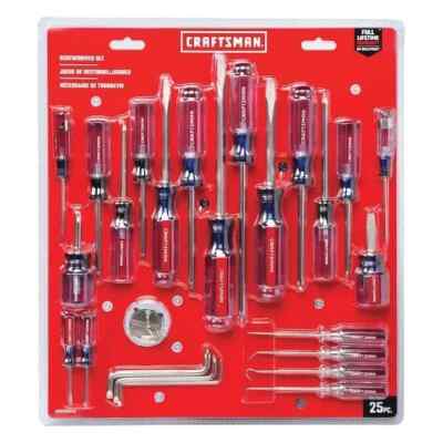 CRAFTSMAN 25-Piece Acetate Handle Assorted Screwdriver Set