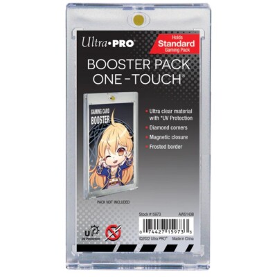 NEW ULTRA PRO BOOSTER PACK ONE TOUCH MAGNETIC STANDARD GAMING CARD HOLDER