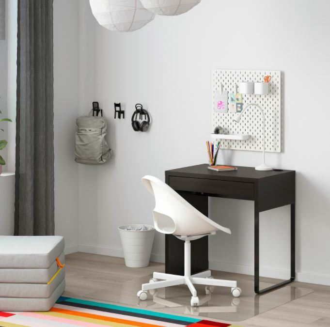 IKEA MICKE Schreibtisch Schwarzbraun 73x50 cm