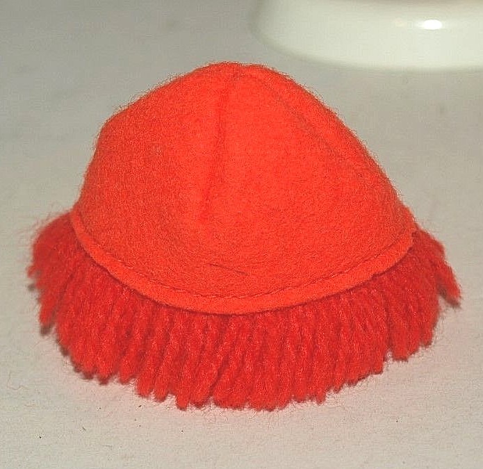 Vintage Mod Barbie Doll FIERY FELT Coat & Hat #1789, VIVID, CLEAN, EXC
