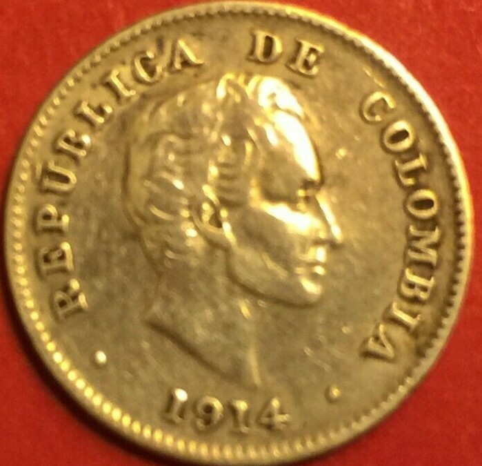 early 4 coin type set of Columbia coins, 2 are silver, high grade, l 333