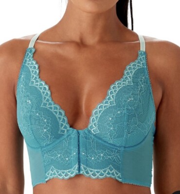 Gossard Superboost Lace Bra Deep V Plunge Longline Bralette Underwired Lingerie