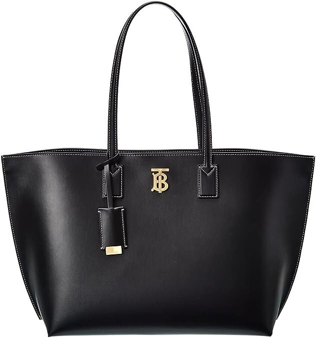 トートバッグ Burberry Black leather medium Swan handbag (8088984 A1189) Burberry Medium Swan Bag - Black - Women | 8088984 | thebs.com