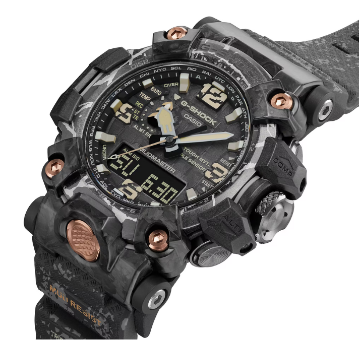 Pre-owned Casio G-shock Mudmaster Tough Solar Black Strap Men's Watch Gwg2000cr-1a