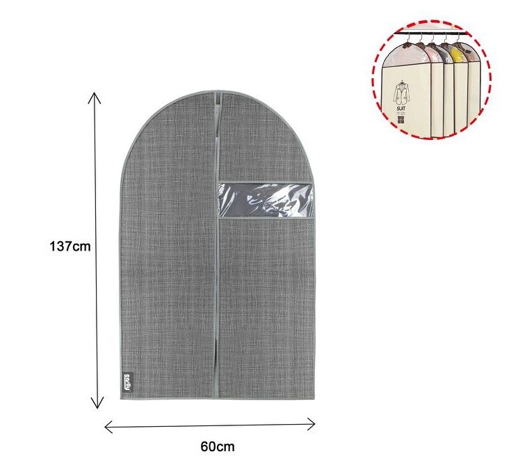 Custodia Tessuto CopriAbito Copri Porta Abito Vestito Giacca Viaggi 60x137cm dfh