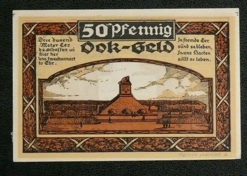 50 Pfennig Dok-Geld Stellingen-Langenfelde 1922 - En Etat Moyen