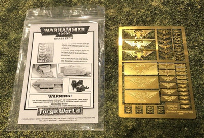 40k Forgeworld Astra Militarum Custodes Imperial Eagles Brass Etch OOP