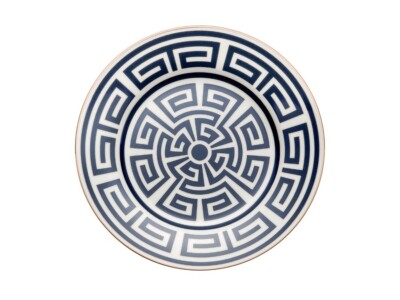 Ginori 1735 Gio Ponti - Dish Dessert 8 11/16in Maze Sapphire Porcelain