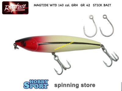 MAGTIDE WTD RAPTURE 42 GR COL GRH RED HEAD 14cm FULL WIRE SHORE CASTING TONNETTO
