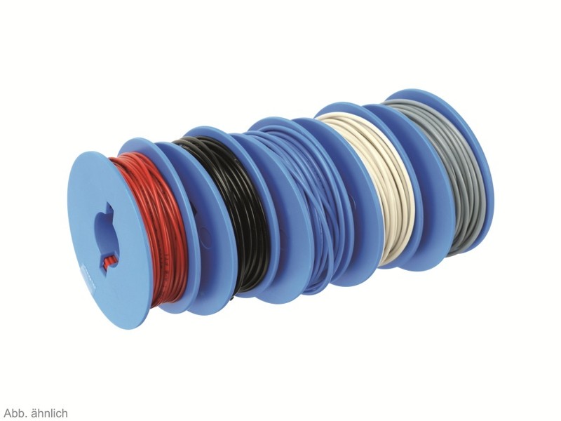 Litzen-Sortiment Sur Bobines, 0,25 MmÂ², 5x 10 M - Par M
