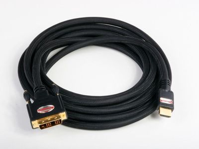 16ft HDMI to DVI-D Male Gold Adapter Cable HDTV Cord CL2 Rated