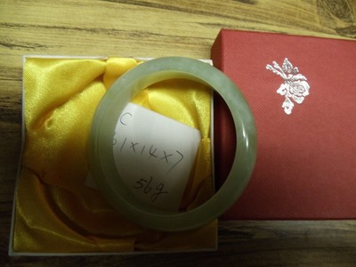 Natural Chinese Beautiful Xiuyan jade bracelet  size 61mm C