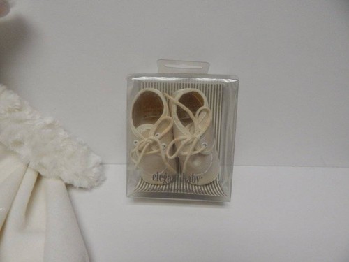 Vintage Christening Baptism Lot Bib Socks Shoes Lamb Lovey Security Blanket