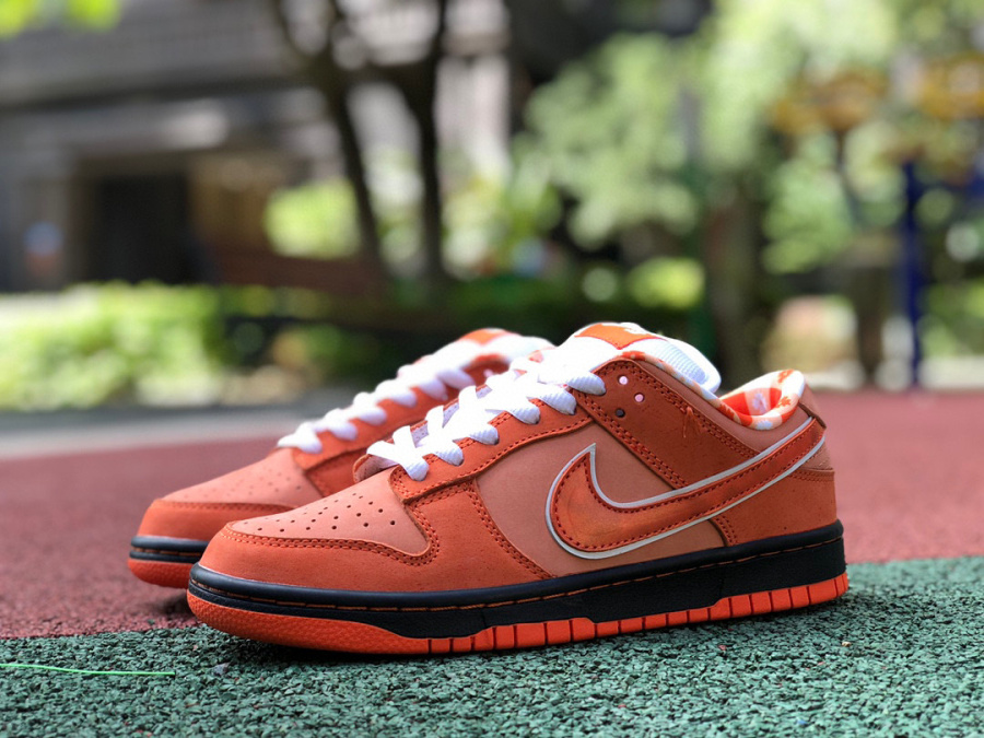 NIKE SIZE 9 - DUNK CONCEPTS X NIKE SB DUNK LOW “ORANGE LOBSTER”