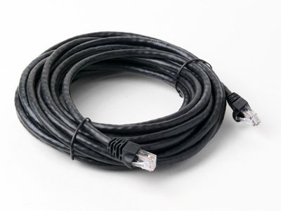 50 FT CAT6 26 AWG RJ45 UTP Network LAN Patch Ethernet Cable Snagless Cord Black