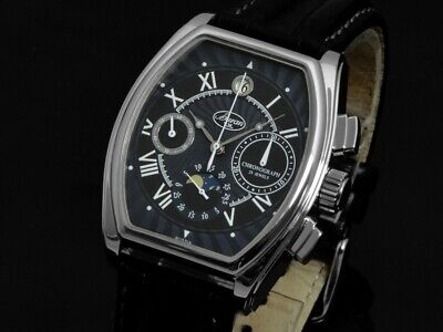 Pre-owned Buran V.m. Mechanical Chronograph Moon Phase 31679/2861537s Us