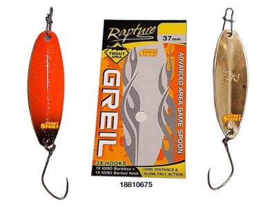 GREIL SPOON  4 GR  ORANGE BLACK AREA TROTA   RAPTURE TRABUCCO 18810635